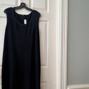St. John Collection  Santana Knit Black Dress Sz 10